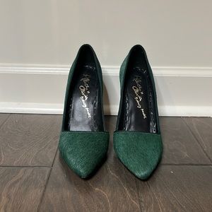 Alice + Olivia Green Pumps